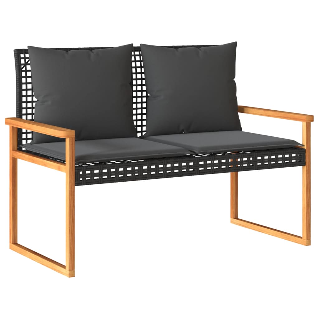 Vidaxl 4-Piece Lounge Set With Cushions, Poly Rattan