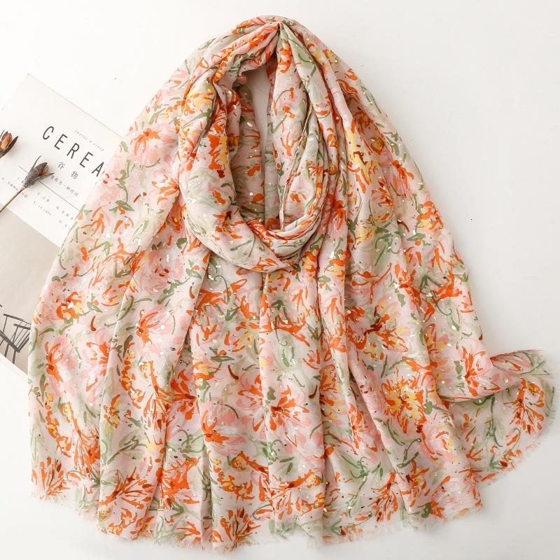 Luxury Women Viscose Scarf Ventilate Summer Beach Shawl Cotton Linen Feeling Tassel Pashmina Muslim Hijab Wrap Lady Turban