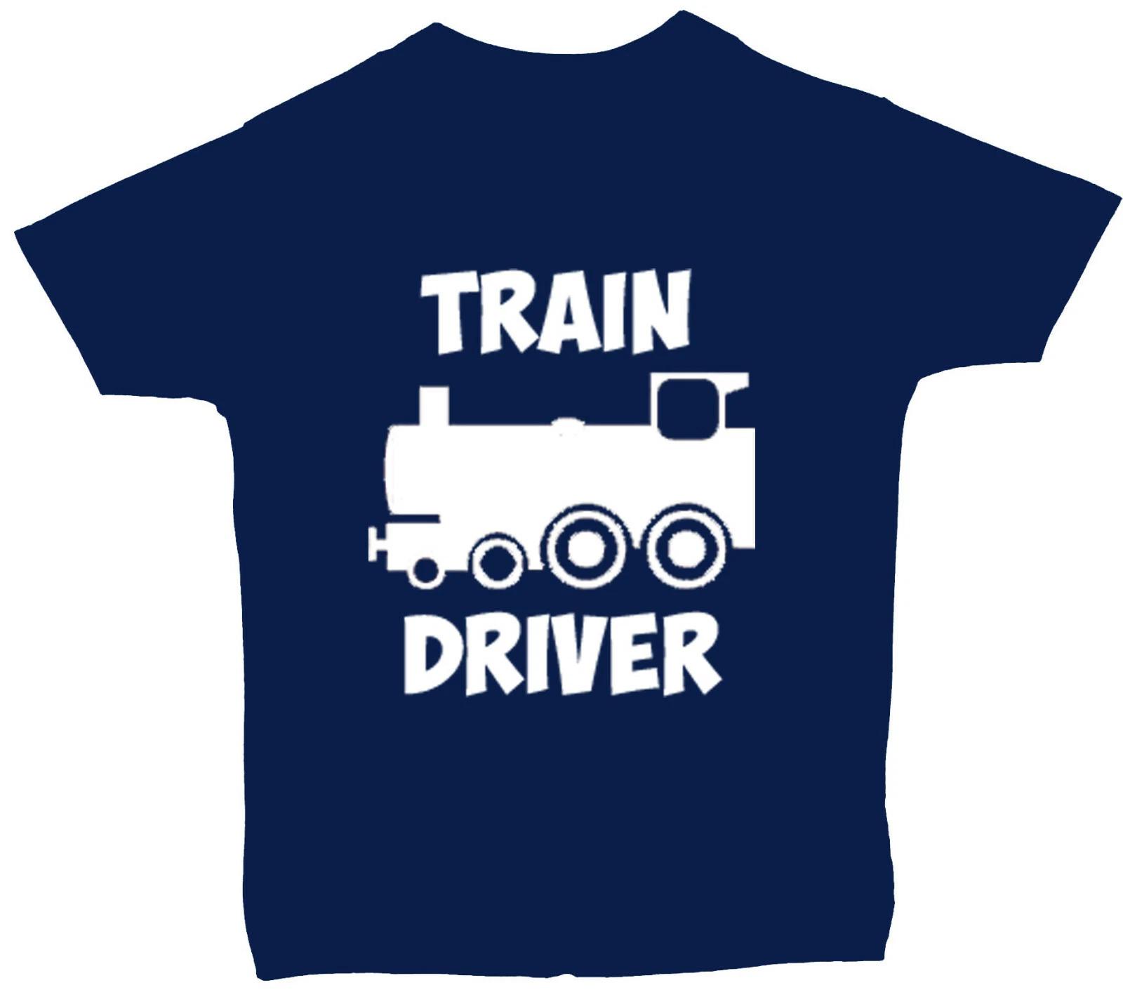 

Train Driver Baby Children T-Shirt Top 0-3mths to 5-6Yrs Boy Girl Gift 130