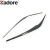 Front Head Light Lamp Eyebrow Cover Trim For Mazda CX-5 CX5 KF 2017-2024 Carbon Fiber Car Headlight Eyelid Strip Accessories