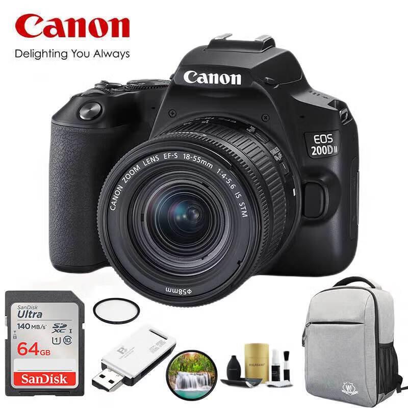 

Дзеркальна фотокамера Canon EOS 200D II Комплект з об єктивом 18-55 мм (версія CN)