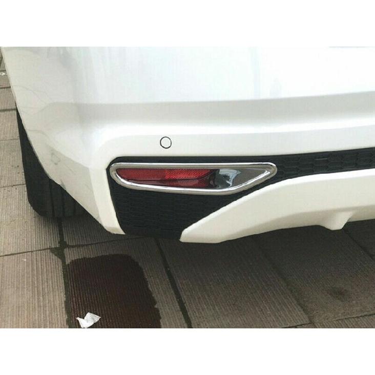 For Nissan Altima 19-24 Chrome Rear Bumper Tail Fog Light Lamp Frame Cover Trim