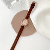 Ceas Nou de Lux Vintage pentru Femei, Minimalist, Oval, Cadran Mic, Rezistent la Apă, Piele Naturală, Ceasuri cu Cuarț, Cadou pentru Femei