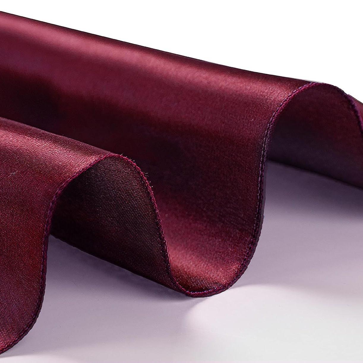 

1 шт салфетка атласная лицо рот ткань замок край сплошной цвет ресторан отель квадрат свадебное украшение 30x30cm бордовый