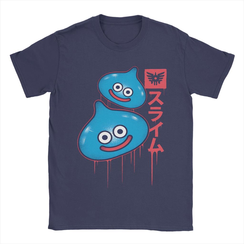 Unisexs Slimes Anime Game Dragon Quest T Shirt  100 Cotton Tops Humorous Short Sleeve Crew Neck Tees Summer TShirts