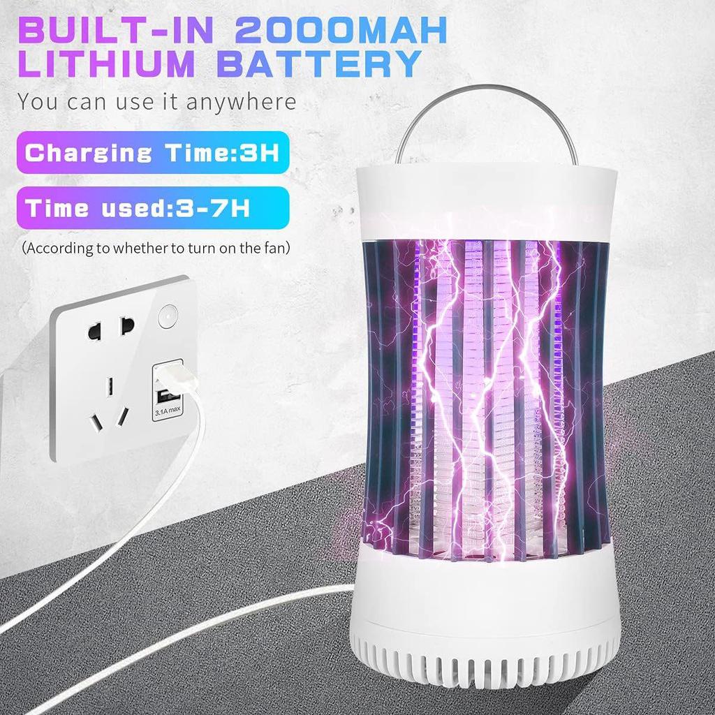 GOOTOP Electric Mosquito Killer with Purple Light & Fan Suction - EPA Certified Bug Zapper