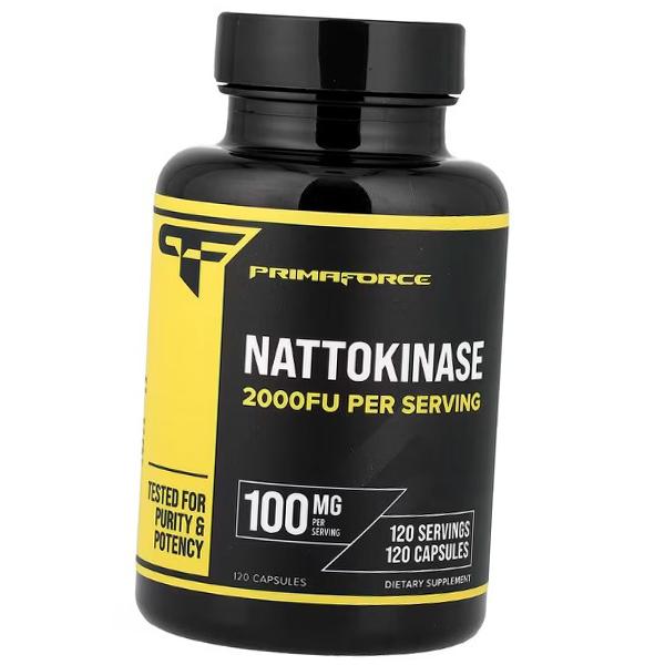 Наттокиназа в капсулах, Nattokinase 100, PrimaForce  120капс (72107003)