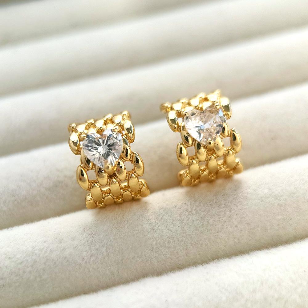 S925 Silver Needle Retro Woven Hollow C-Hoop Earrings: Simple, Elegant & High-End Design