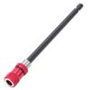 Red Stainless Steel Screwdriver Bit Holder 1Celsius4-Inch Quick Release Magnetic Extension Rod