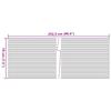Privacy Screen Strips 10 Pcs Grey 252.5 X 19 Cm PVC