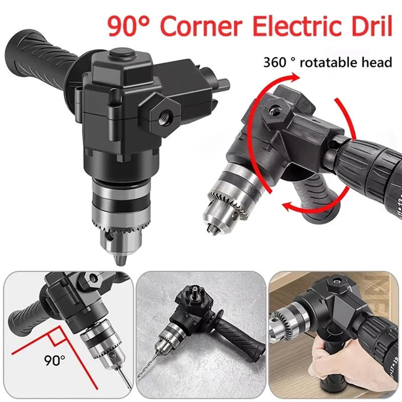 A95I-Keyed Chuck Corner Attachment-90° Right Angle Drill Adapter For Tight Space Drilling& Repair Applications