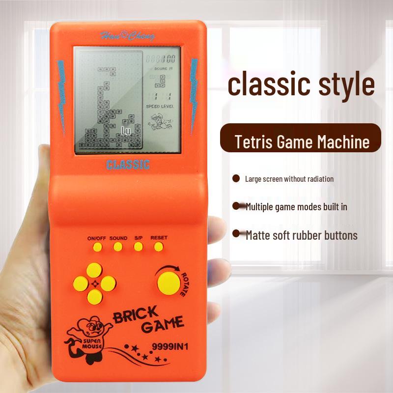 Retro Classic Handheld Tetris Game Console for Kids - Nostalgic Gift Toy