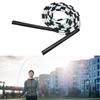 Jump Rope Plastic Flexible Adjustable Soft Wire Skipping Workout Training Tool for Home Gym Black