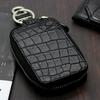 [Revetta] Crocodile Leather Smart Key Case, Black, Genuine Leather, Men's, Matte Finish [083-1crk-1]