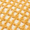 Francfranc Waffle Fringe Cushion Cover, 45cm X 45cm, Yellow (084), Check Pattern, Fringe, Interior Decor