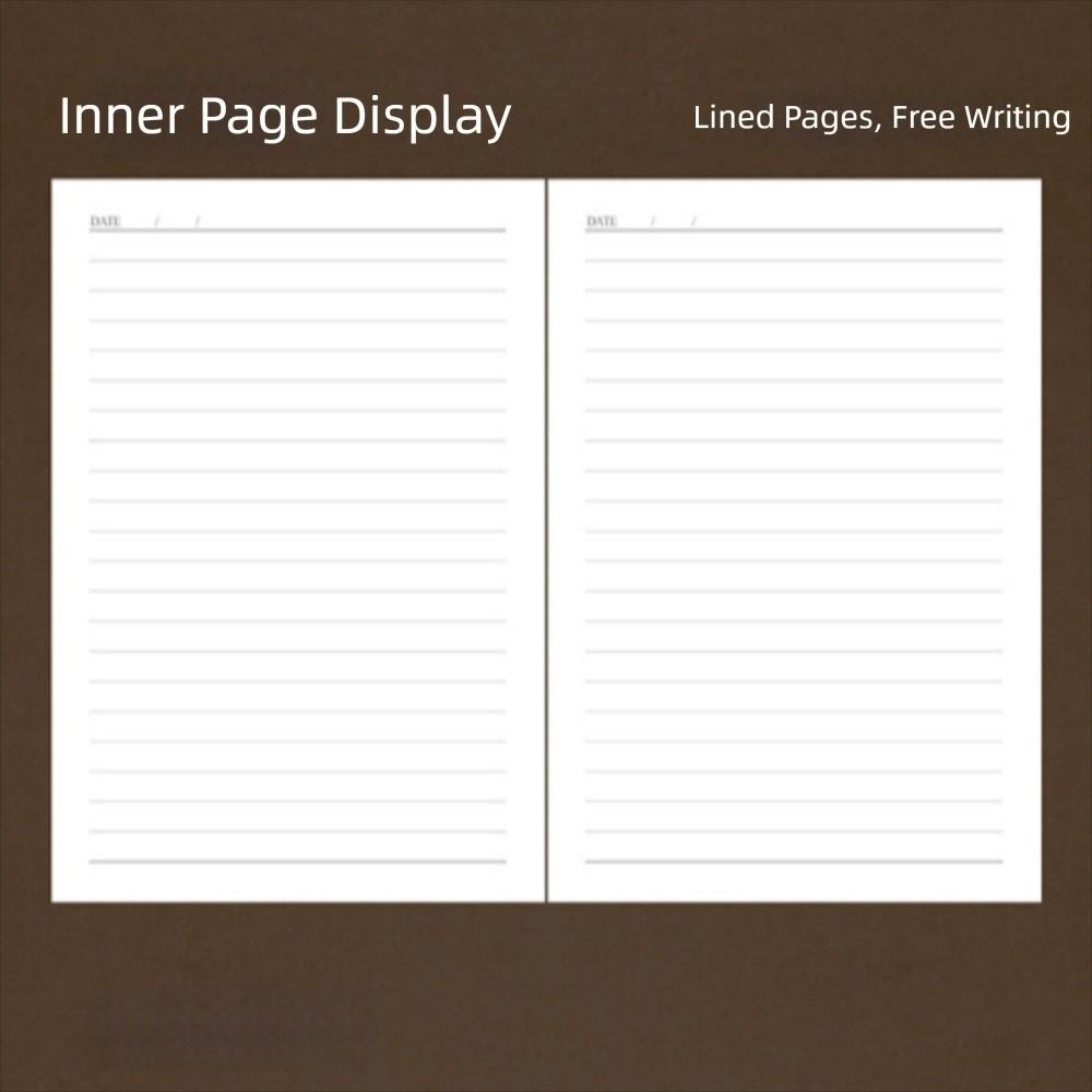 Stationary Office Journal Diary Notepad PU Leather Class lined NoteBook  Student