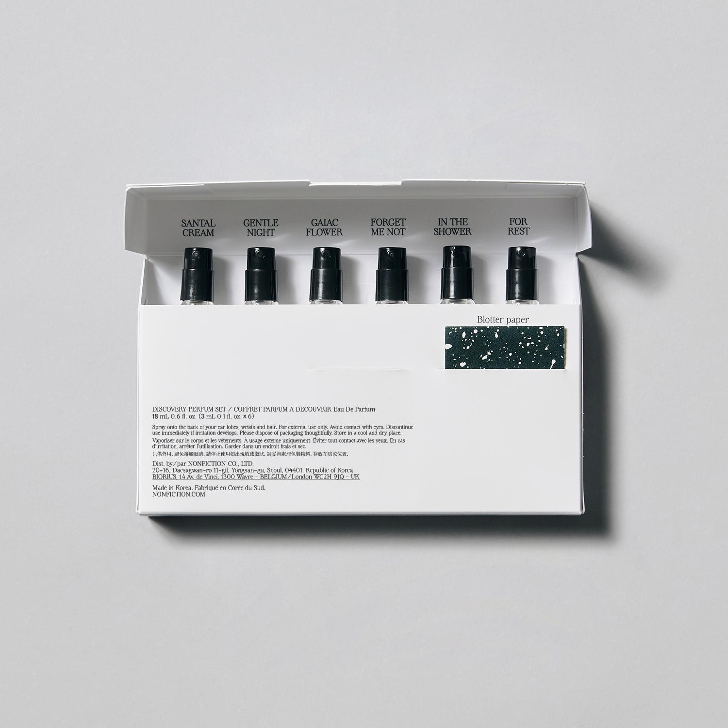 

Набір для знайомства з ароматами Nonfiction Discovery – Колекція мініатюрних пробників парфумів, корейський