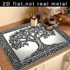 Tree of Life Print Absorbent Machine Drip Mat Non-Slip Rubber Sole Anti-Dirt for Coffee Machine Kitchen Sink Bathroom Countertop