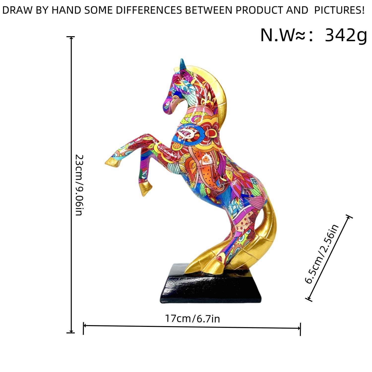 Коллекционные статуэтки Творческие Цветные Смоляные Поделки Популярные Благоприятные Пожелания Офисные Украшения Открытые Подарки Животное Украшение