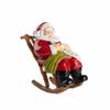 Rocking Chair Santa Figurine Miniature In Decorative