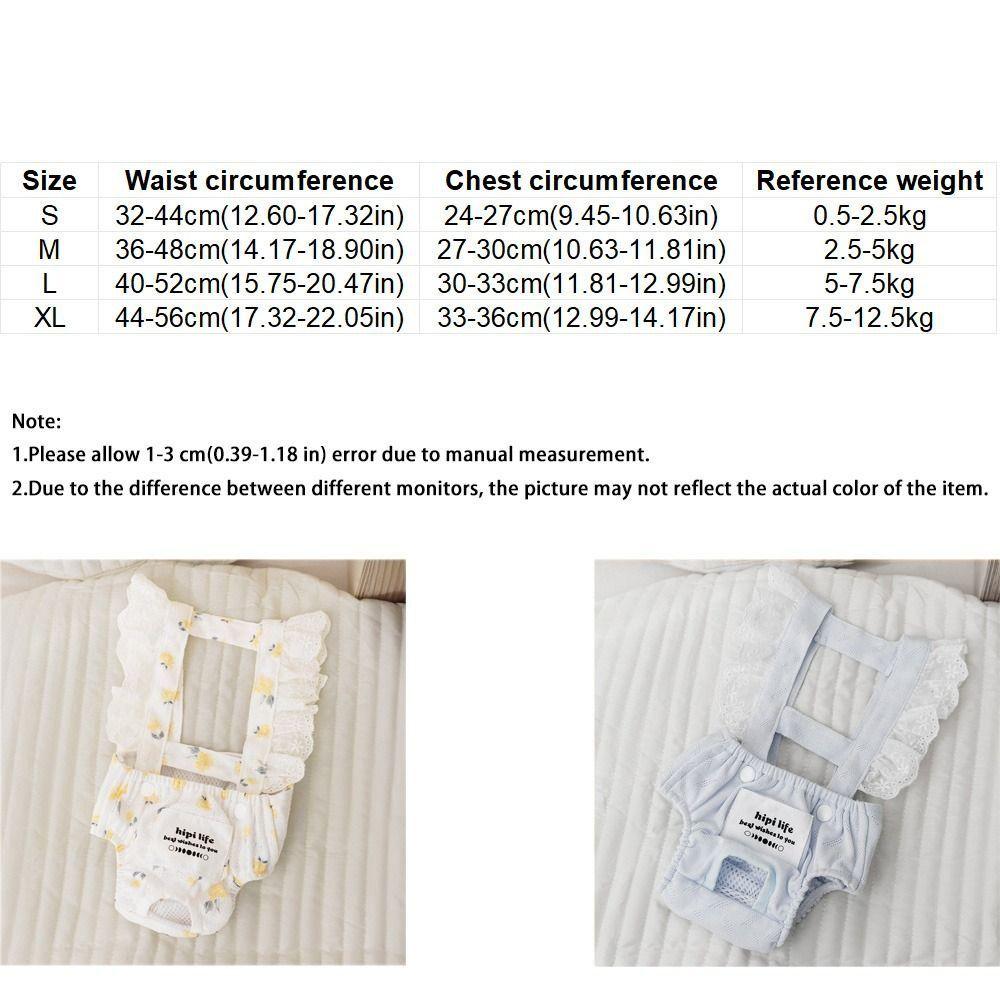 Suspenders Style Dog Physiological Pants Breathable Pet Sanitary Pants  Anti Harassment