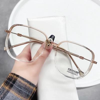 Vintage Quadratisches Metall Glitzer Rahmen Lesebrille Damen Mode Optische Brillen Anti-Blaulicht Altersweitsichtigkeit Brillen Gafas