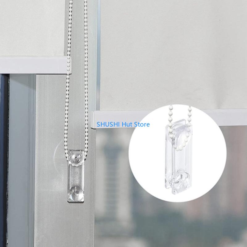 8Pcs Vertical Blind Chain Weight Tension Device Clear Cord Handle Home Decors D57B