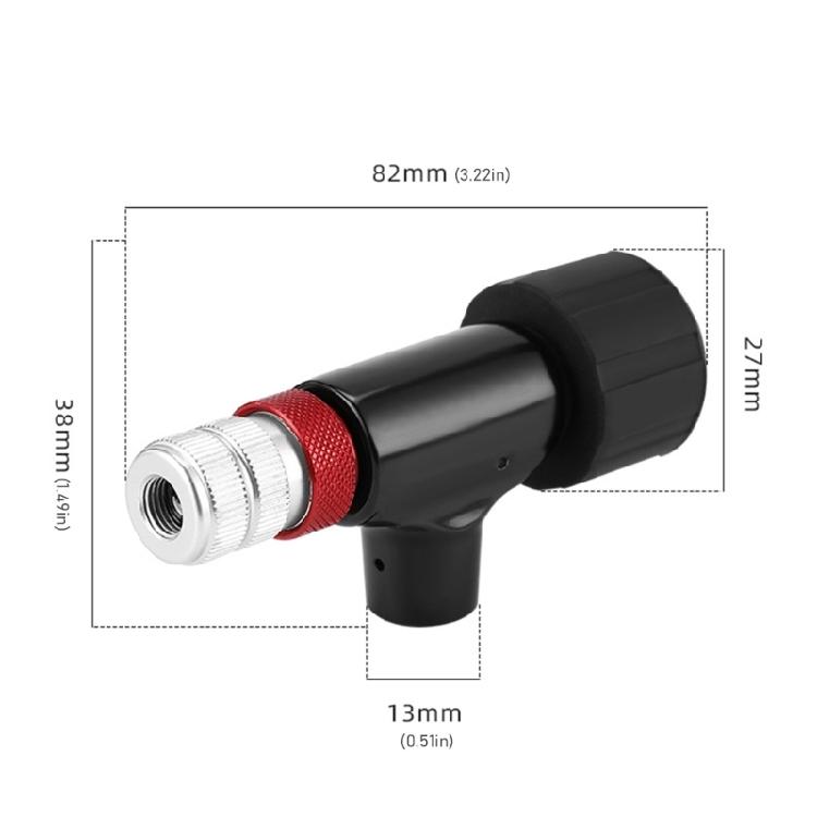 Portable CO2 Inflator Head Quick & Easily Bicycles Tyre Pump Bike Inflation Valves Head Nozzle CO2 Tyre Filler Enduring
