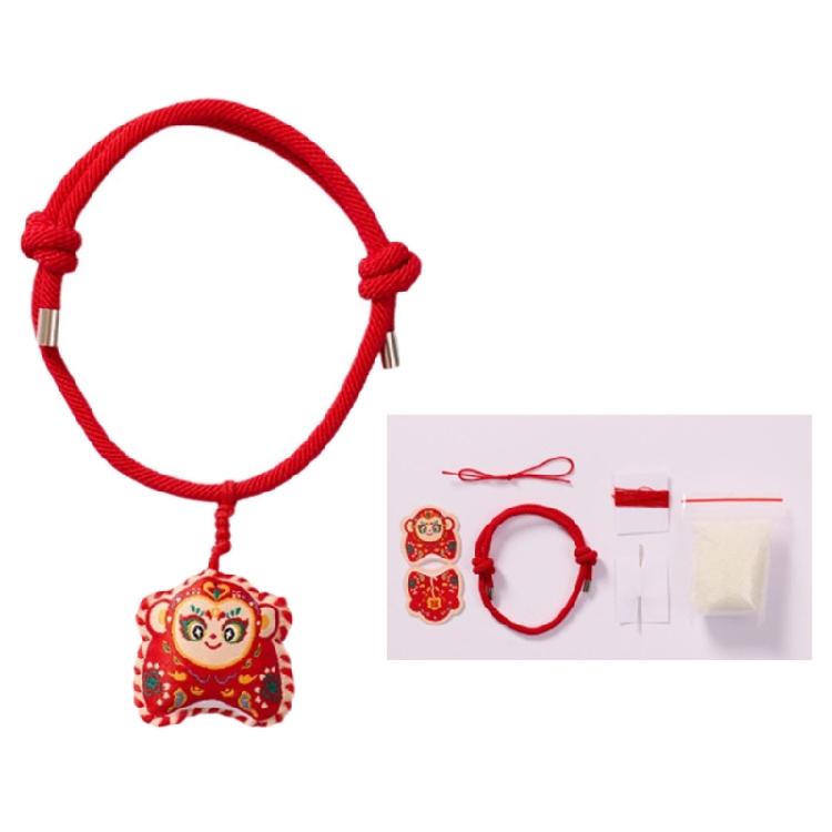 Fun and Educational Handcrafted Bracelet Kits for Children Encouraging Creative Expression Woven Red Rope