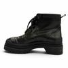 Great HERMES boots BOTTILLONS U-tip lace-up black leather mens 40 Used
