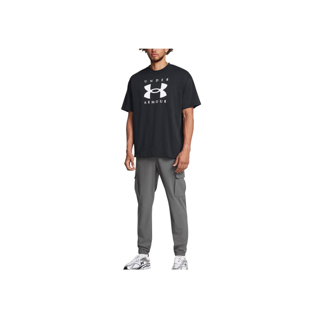 Under Armour Logo Big Pocket Tapered Cargo Pants Men Pants Gray 1386558-025