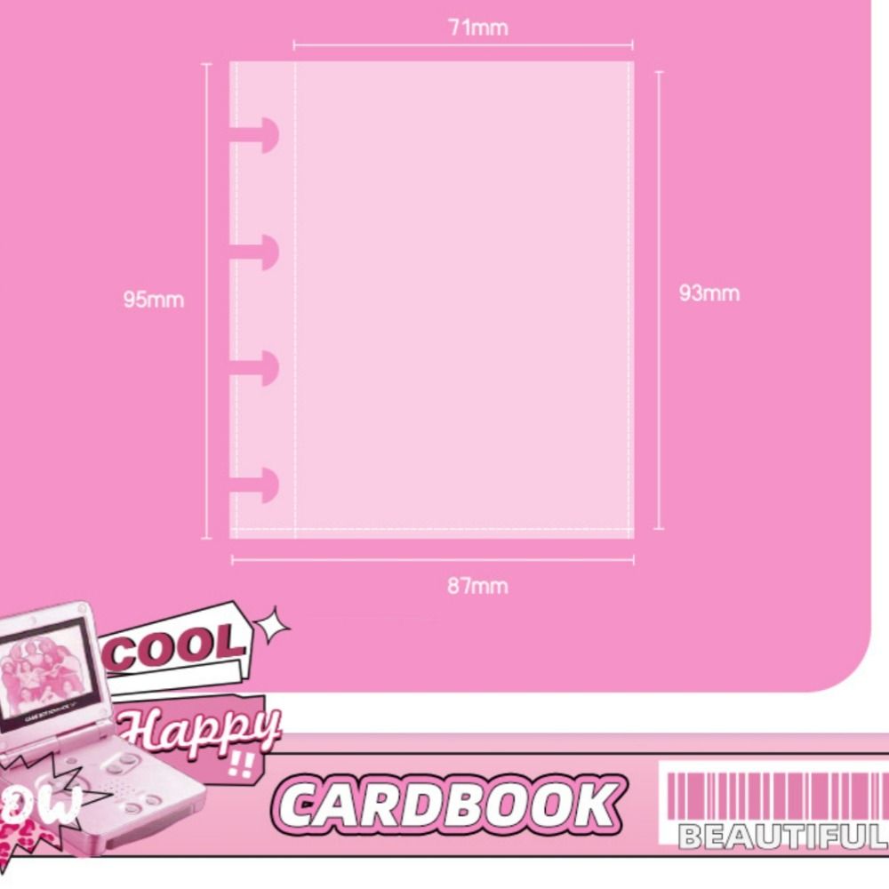 New Love Card Album PP Mini Idol Card Collect Book with 20 Internal Pages 3 Inch Photocard Binder