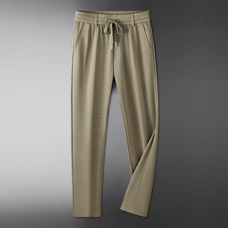 Men's Plus Size Summer Loose Breathable Straight-Leg Casual Pants