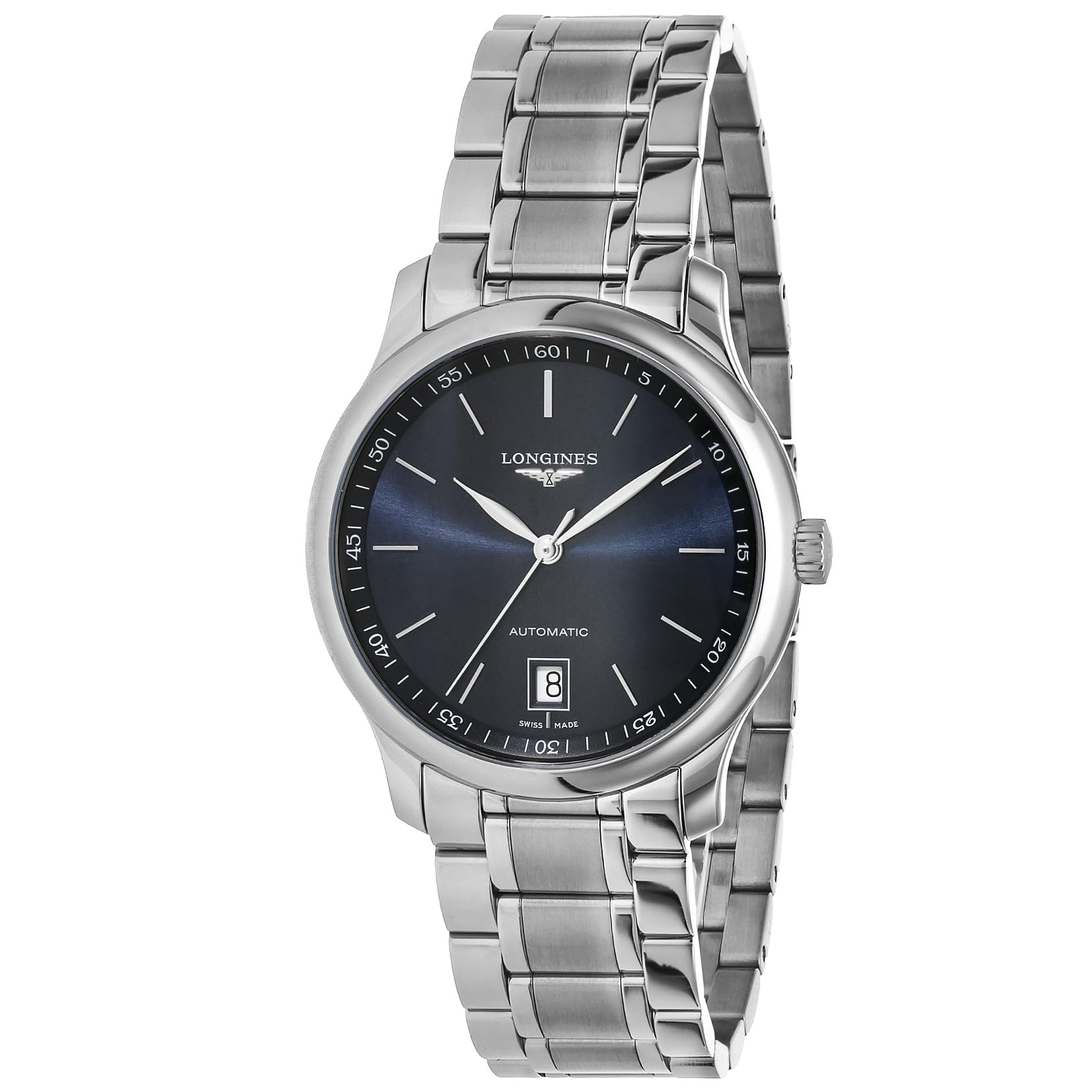 

Watch MASTER COLLECTION Automatic Winding Waterproof for Daily Use Sapphire Glass Blue Dial Stainless Steel Silver [Longines] Men s L2.628.4.92.6 синій