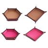 Stylish PU Leather Storage Organizer Tray Home Office Decoration Fashionable Storage Dish For Coin And Accessories