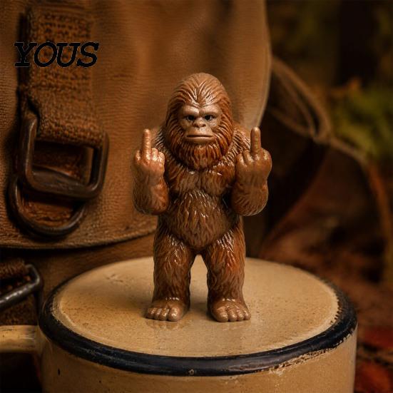 Playful Bookshelf Displays 10PCS Middle Fingers Mini Big Foot, Miniature Foot Statue, Humorous Compact Collectible Figures Finger Figurines,