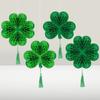 4pcs Paper St. Patrick's Day Clover Pendant Happy St. Patrick's Day Decor  Festival Party Decoration