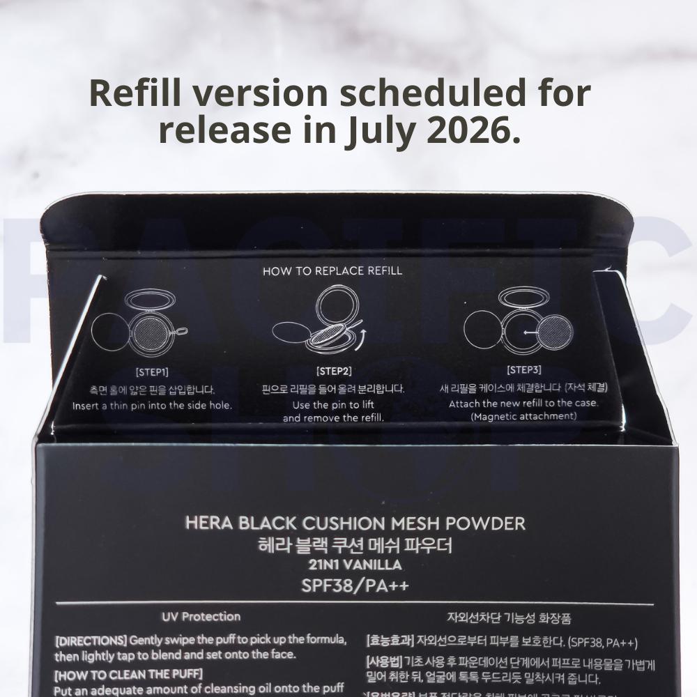 Hera NY 2026 SVART KUDDE MESH-PUDDER SPF38/PA++ 10g