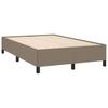 Vidaxl Letto Continentale Con Materasso, Taupe, 120X190 Cm, Tessuto