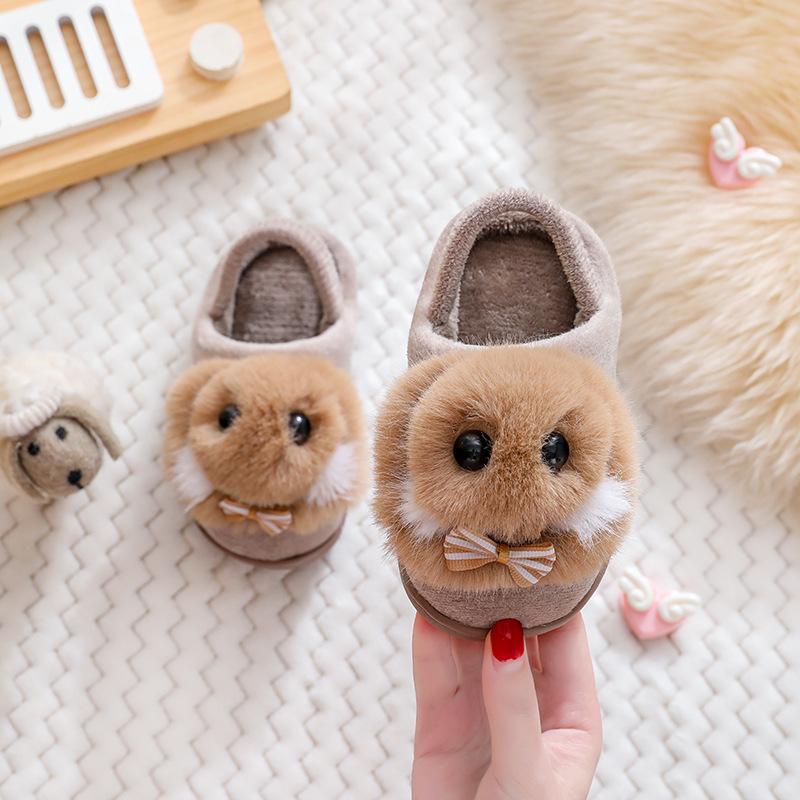 Winter Children's Cute Cartoon Rabbit Cotton Slippers