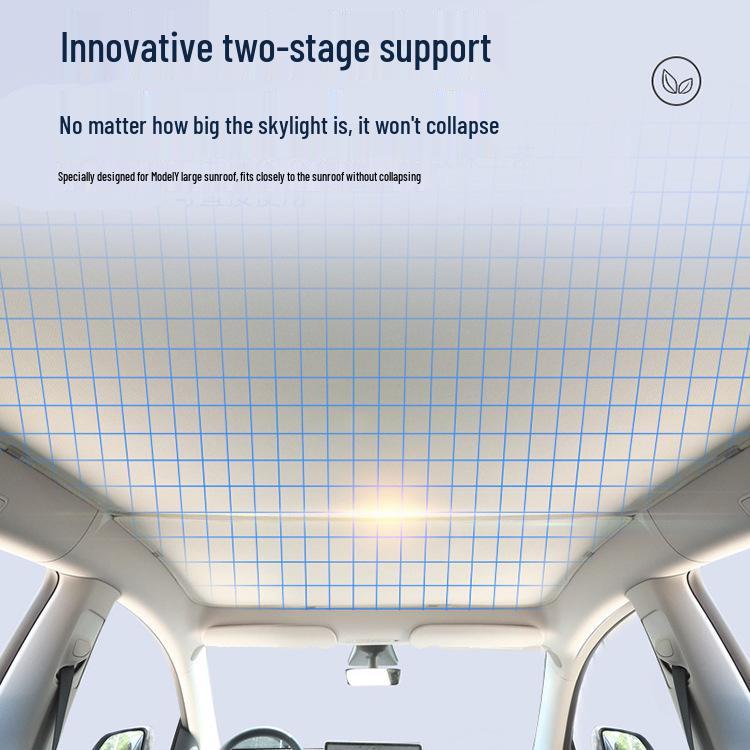 Tesla Model 3/Y Panoramic Sunroof Ice Crystal Heat Insulating Sunshade.