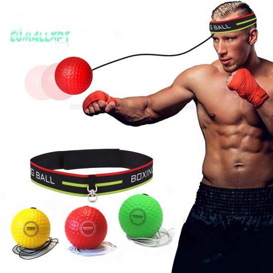Sada boxerských míčů s čelenkou – nastavitelný lehký přenosný, boxerský míč s rychlostí úderu, pomůcka pro trénink koordinace ruky a oka