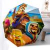 Clash Royale, Heroes- Automatic Opening and Closing, 8-rib Structure Portable Umbrella, Suitable for Men and Women in All Seasons - Perfect