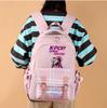 Neuer Anime Cartoon K-Pop Bedruckter Rucksack mit großer Kapazität für Teenager Schüler Mädchen Junge Schultasche Buchtasche Damen Wasserdichte Reisetasche Mochila Kindergeschenk