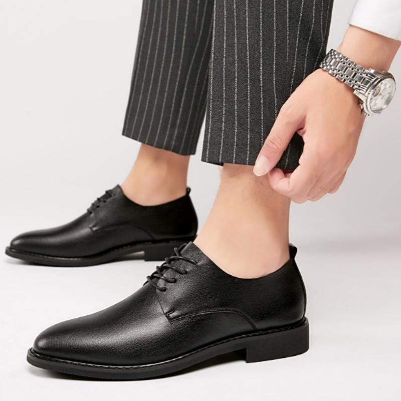 Formal Leather Shoes Business Casual Men's Shoes Youth Comfortable Soft Sole Leather Shoes