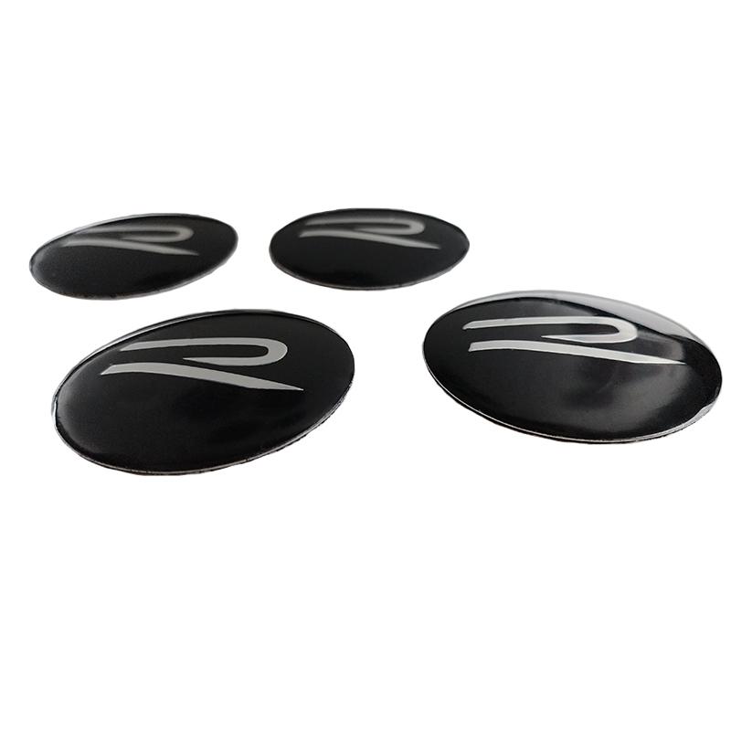 Pro VW VOLKSWAGEN 2026 Nové 4ks 60mm Hliníkový odznak s logem R Krytky středů kol auta Samolepky Pro VW Volkswagen Styling auta Whe