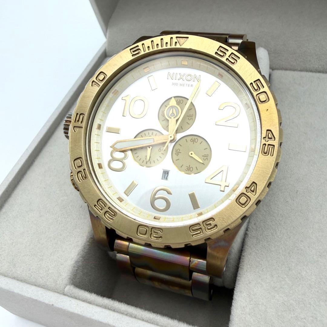 Used NIXON THE 51-30 CHRONO Nixon Chronograph Gold