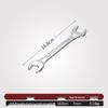 Double-Headed Open-End Wrench Set: Sizes 6-7, 8-10, 12-14, 14-17, 19-22.