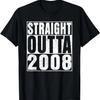 Straight Outta 2008 17 Jahre alt Geschenke Vintage 17. Geburtstag T-Shirt