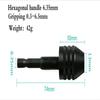 Hex Drill Bits Adapter Keyless Shaft Chuck Clamp 0.3-8 Mm Electric Motor Shaft Mini Chuck Fixture 1/4 ''Hex Shank Drill Chuck